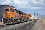 Westbound intermodal comes up the grade